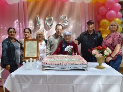 Festejan ¡103 años! de Ña Beata en Horqueta - Edicion Impresa - ABC Color