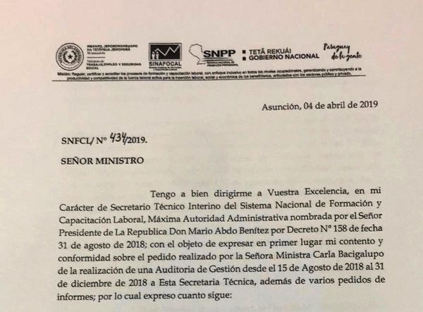 Titular del Sinafocal pide auditoría para deslindarse de extraña maniobra