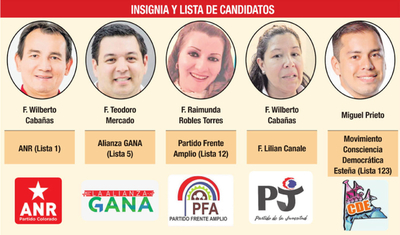 Las listas e insignias que usarán los candidatos | Diario Vanguardia 06