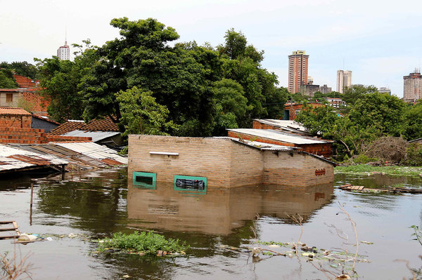 El río subió 25 centímetros durante el fin de semana