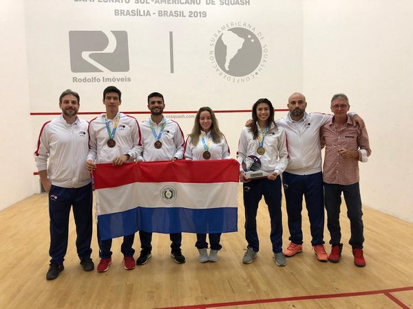 Paraguay cosecha 3 medallas en competencia de squash - ADN Paraguayo