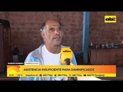 Asistencia insuficiente para damnificados - Tv - ABC Color