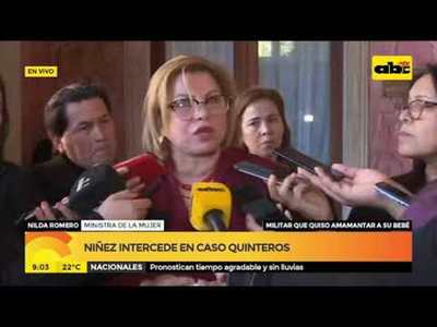 Niñez intercede en caso Quinteroz - Tv - ABC Color