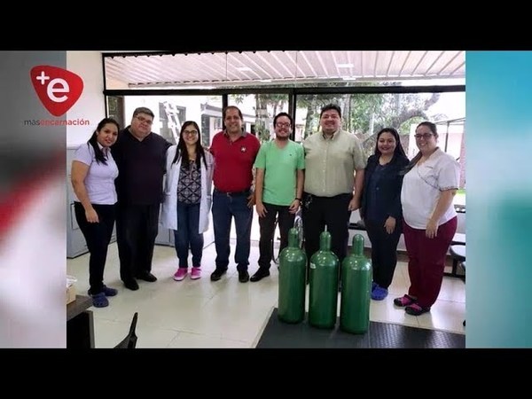 Organización civil dona tubos de oxígeno a la Fundación Lazos del Sur