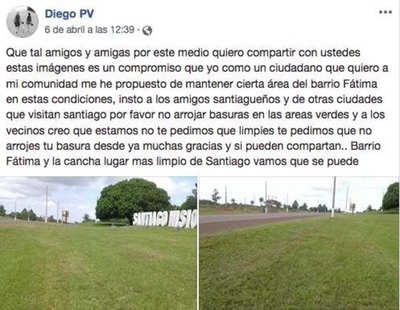 “Quijote de la limpieza” da ejemplo en Misiones