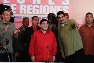 HOY / Maradona es sancionado por declaraciones a favor de Maduro y contra Trump
