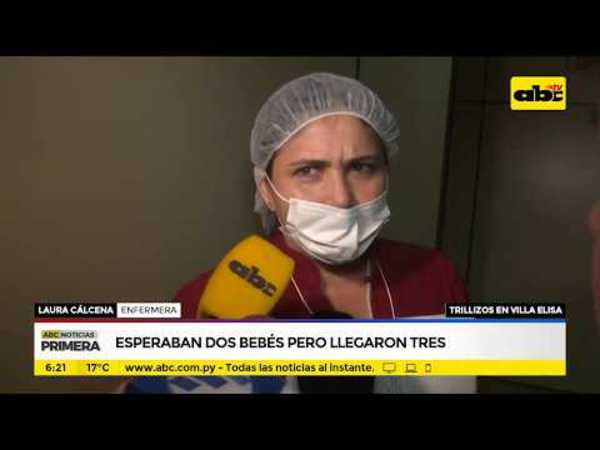 Esperaban dos bebés pero llegaron tres - Tv - ABC Color