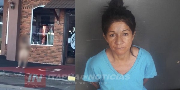 ASISTEN A MUJER QUE RECORRÍA DESNUDA POR LAS CALLES DE ENCARNACIÓN.