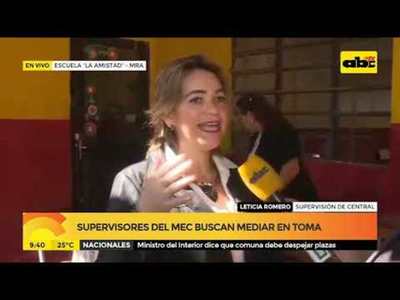 Supervisores del MEC buscan mediar toma - Tv - ABC Color