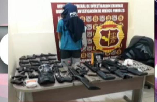 Detienen a menor de edad con arsenal de armas de uso deportivo - C9N