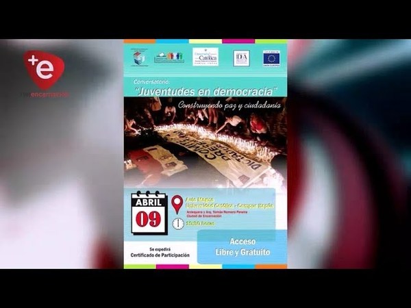 CONVERSATORIO ''JUVENTUDES EN DEMOCRACIA'' ESTA NOCHE EN LA UCI