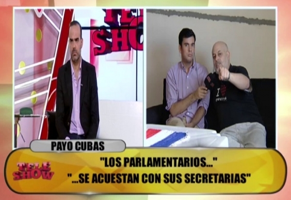 Payo Cubas defenestra al congreso: "Es el único prostíbulo que funciona de día"