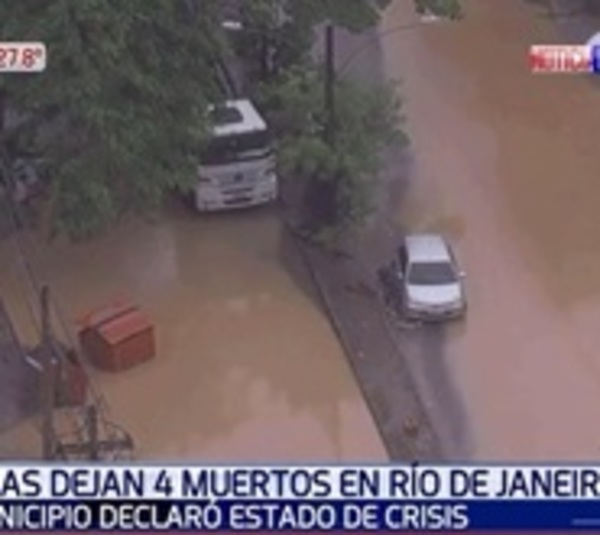 Al menos 4 muertos deja intenso temporal en Río de Janeiro - Paraguay.com
