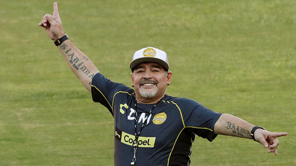 Maradona es sancionado por declaraciones a favor de Maduro y contra Trump