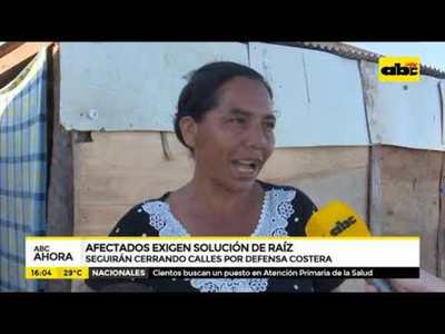 Afectados exigen solución de raíz - Tv - ABC Color
