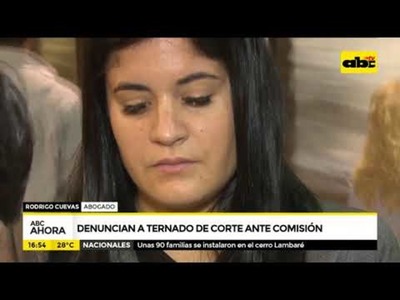 Denuncian a ternado de la Corte ante comisión del Senado - Tv - ABC Color