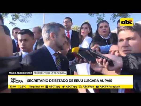 Secretario de Estado de EEUU visitará Paraguay - Tv - ABC Color