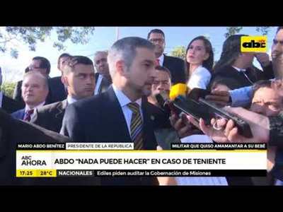 Abdo nada puede hacer en caso de teniente - Tv - ABC Color