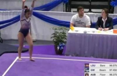 El doloroso momento en que una gimnasta se rompe ambas piernas en plena competencia - C9N