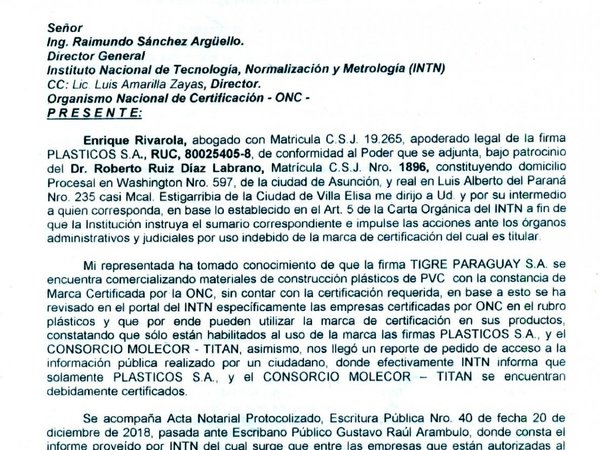 Mota compró cañerías sin certificación para Metrobús