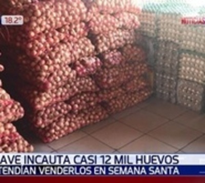 Decomisan cebollas y huevos de contrabando - Paraguay.com