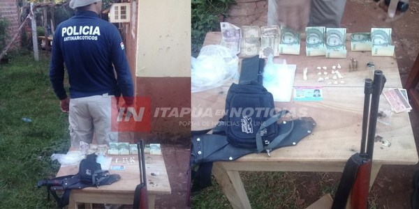 EN ALLANAMIENTO ANTINARCO HALLAN VESTIGIOS DEL TRÁFICO DE COCAÍNA.