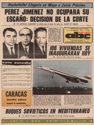 10 de abril de 1969 - Un Dia Como Hoy - ABC Color