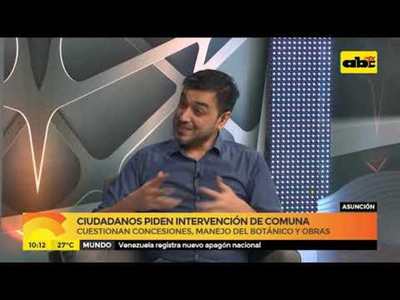 Piden intervención de comuna asuncena - Tv - ABC Color