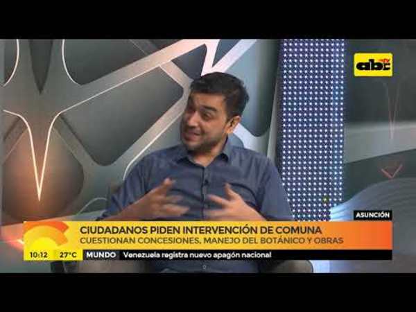 Piden intervención de comuna asuncena - Tv - ABC Color