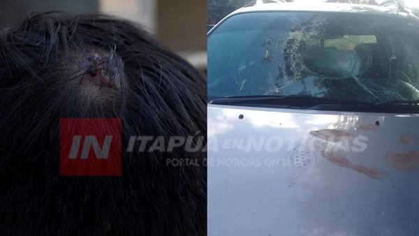 ATROPELLARON SU CASA Y TRAS DENUNCIA GOLPEARON A SU HIJO