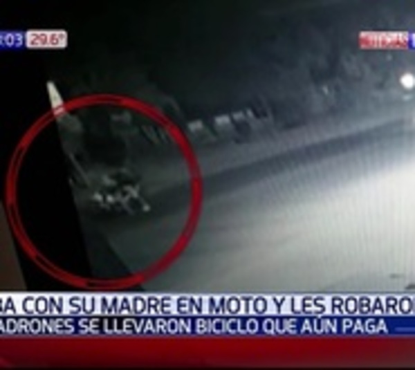 Nuevo método de asalto: Roban motos en movimiento - Paraguay.com