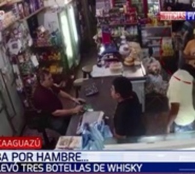 Se llevó 3 botellas de whisky en segundos - Paraguay.com