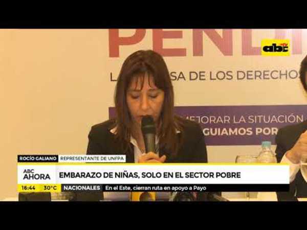 Embarazo de niñas, solo en el sector pobre - Tv - ABC Color