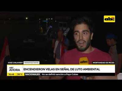 Encendieron velas en señal de luto ambiental - Tv - ABC Color