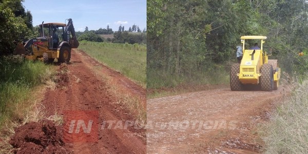 NVA. ALBORADA: INTENSOS TRABAJOS PARA PONER A PUNTO CAMINOS VECINALES.