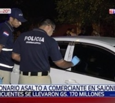 Asaltan a comerciante y le despojan más de G. 100 millones  - Paraguay.com