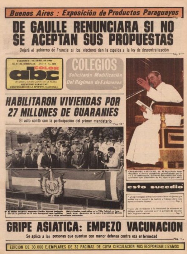 11 de abril de 1969 - Un Dia Como Hoy - ABC Color