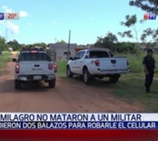 Atacan a Militar: Le dieron dos balazos para robarle el celular - Paraguay.com