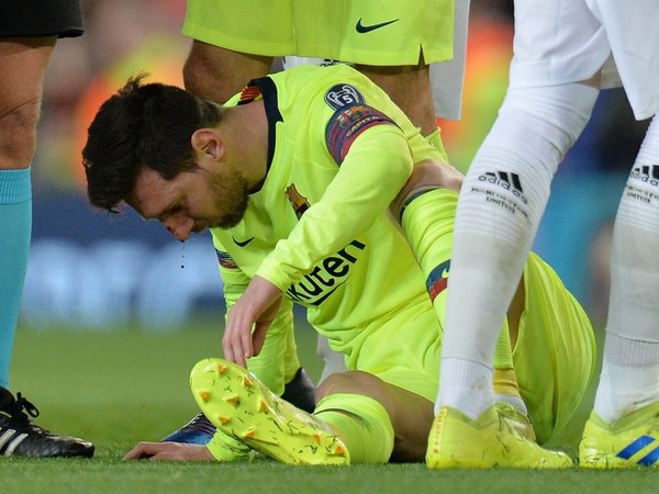 Entrenamiento de recuperación sin Messi