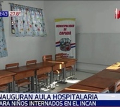 Inauguran aula hospitalaria para niños internados en el INCAN - Paraguay.com