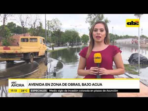 Avenida República bajo agua - Tv - ABC Color