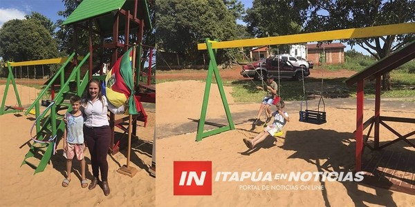 SAN RAFAEL DEL PNÁ: RESTAURAN POR COMPLETO PLAZA DEL KM 10.