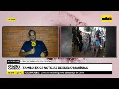 Familia exige noticias de Edelio Morínigo - Tv - ABC Color