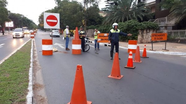 Obras obligan a desvíos sobre Mcal. López - Nacionales - ABC Color