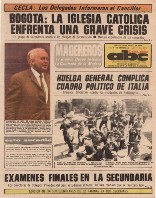 12 de abril de 1969 - Un Dia Como Hoy - ABC Color