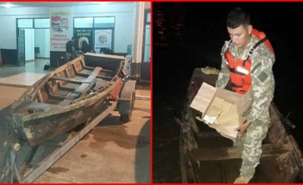 Abandonan canoa con marihuana en orillas del Paraná