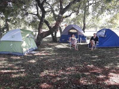 Zona de camping habilitado para la Semana Santa en Hernandarias