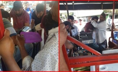 Brazo de adolescente tragado por máquina de mosto