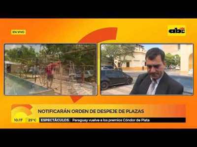 Notificaron orden de despeje de plaza - Tv - ABC Color