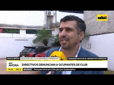 Directivos denuncian a ocupantes de club - Tv - ABC Color